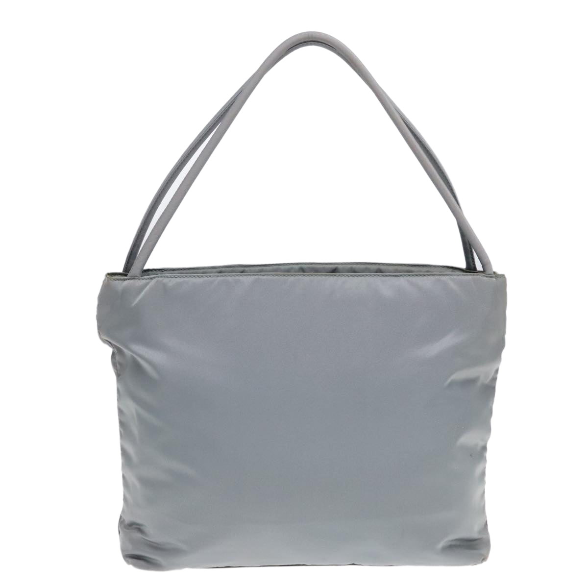 PRADA Tote Bag Nylon Light Blue Silver 90235