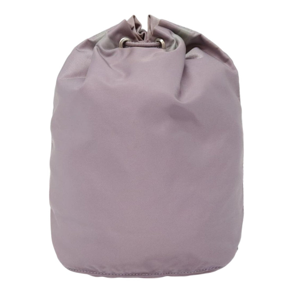 PRADA Pouch Nylon Purple Silver 90239