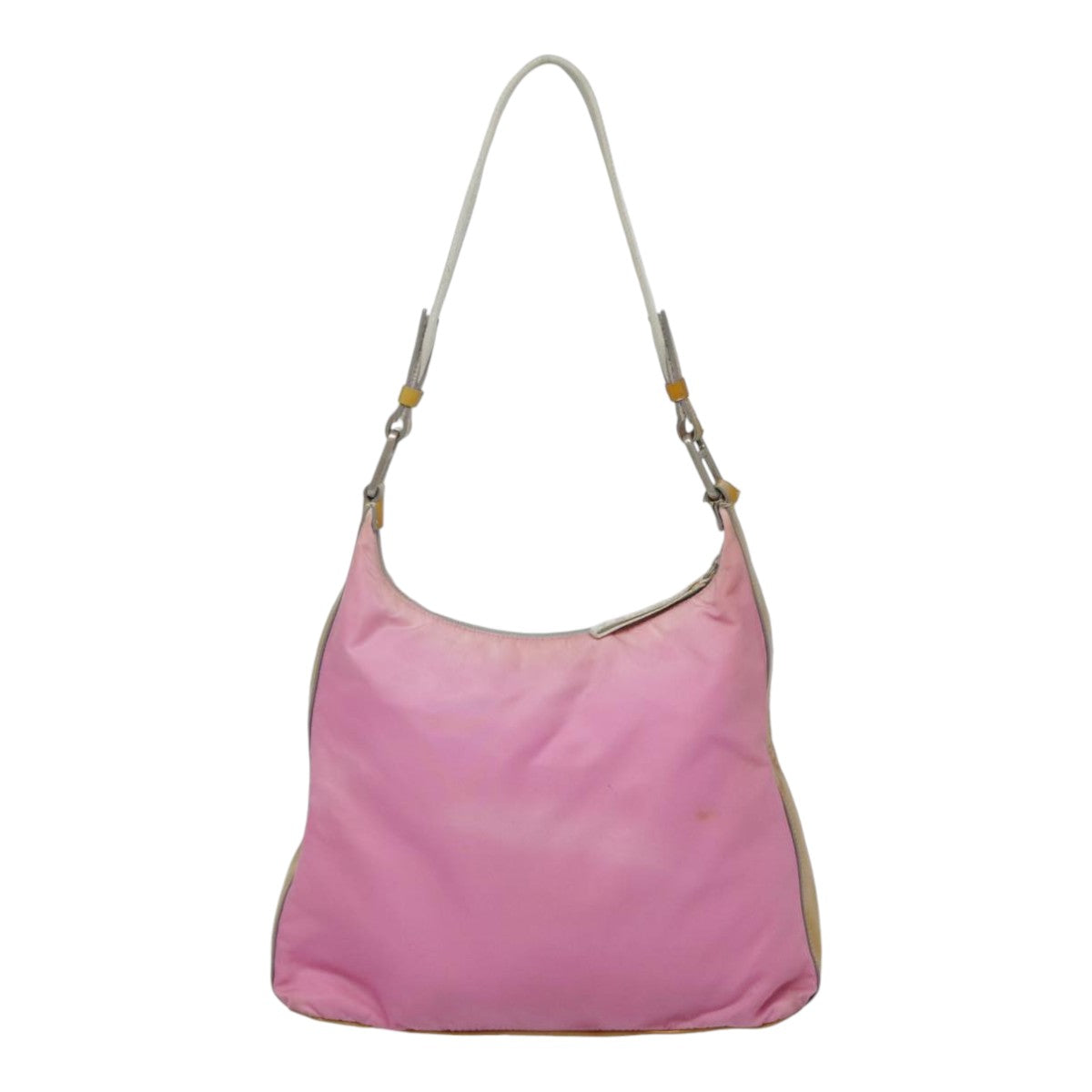 PRADA Shoulder Bag Nylon Pink Silver 90242