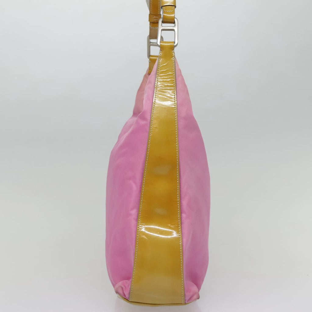 PRADA Shoulder Bag Nylon Pink Silver 90242