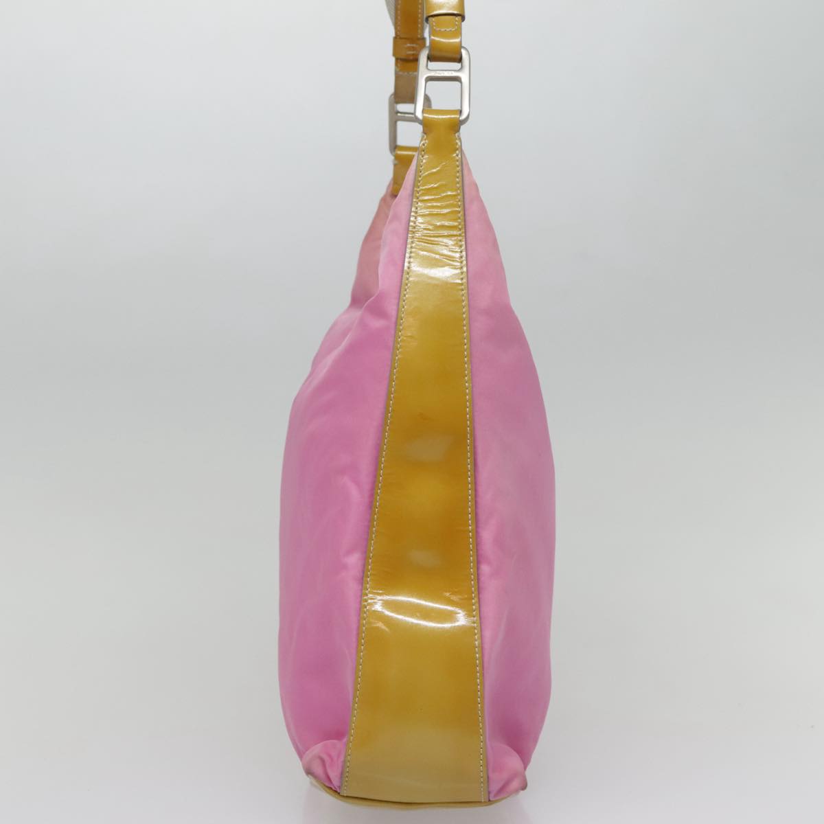 PRADA Shoulder Bag Nylon Pink Silver 90242