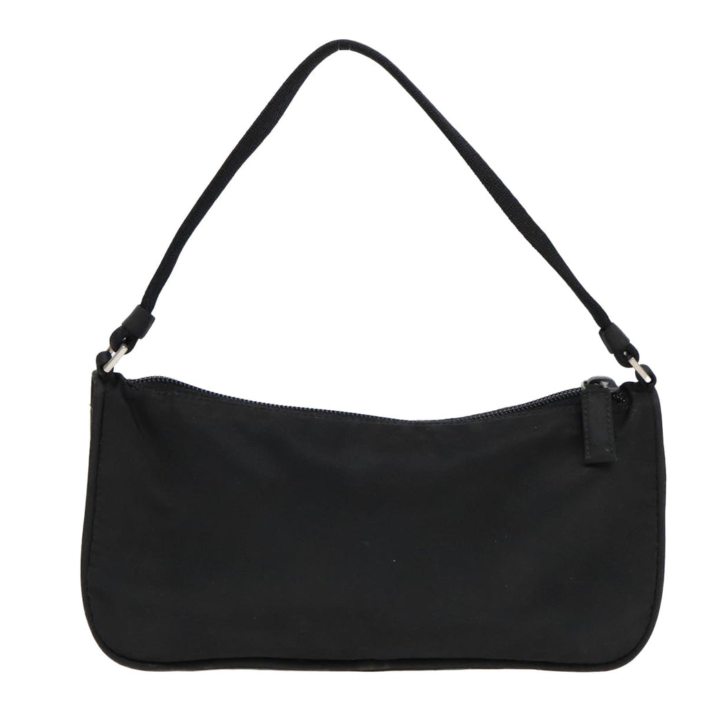 PRADA Accessory Pouch Nylon Black Silver 90630