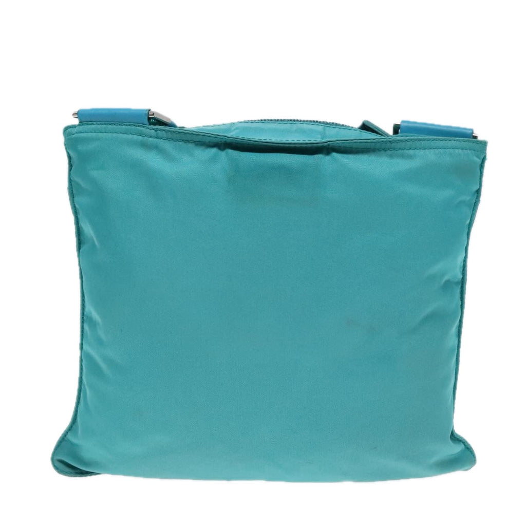 PRADA Shoulder Bag Nylon Turquoise Blue 91013