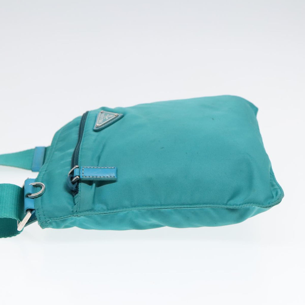 PRADA Shoulder Bag Nylon Turquoise Blue 91013