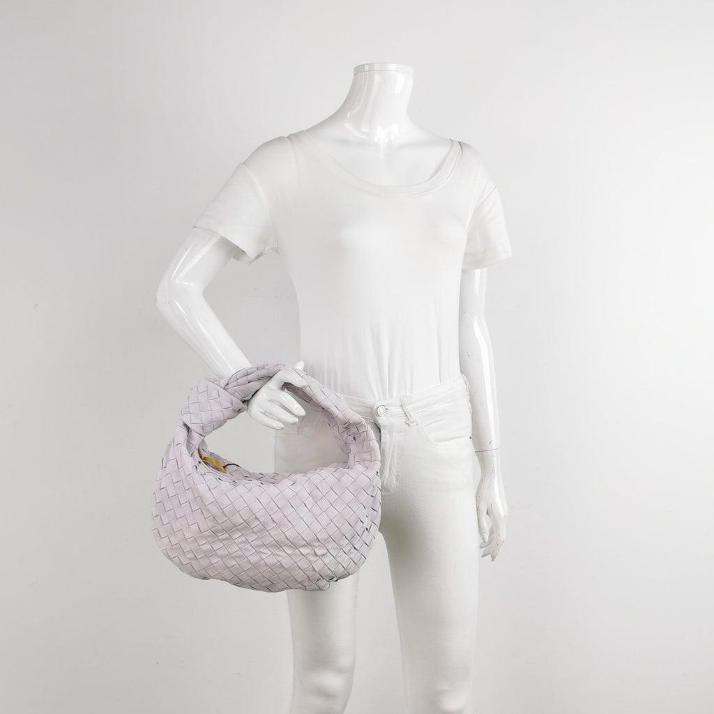 Bottega Veneta Teen Jodie Suede Washed Purple