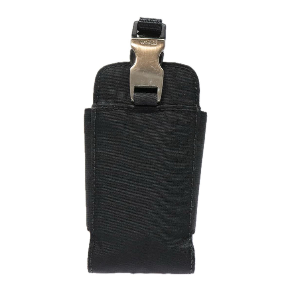 PRADA Neck Case Nylon Black Silver 91191