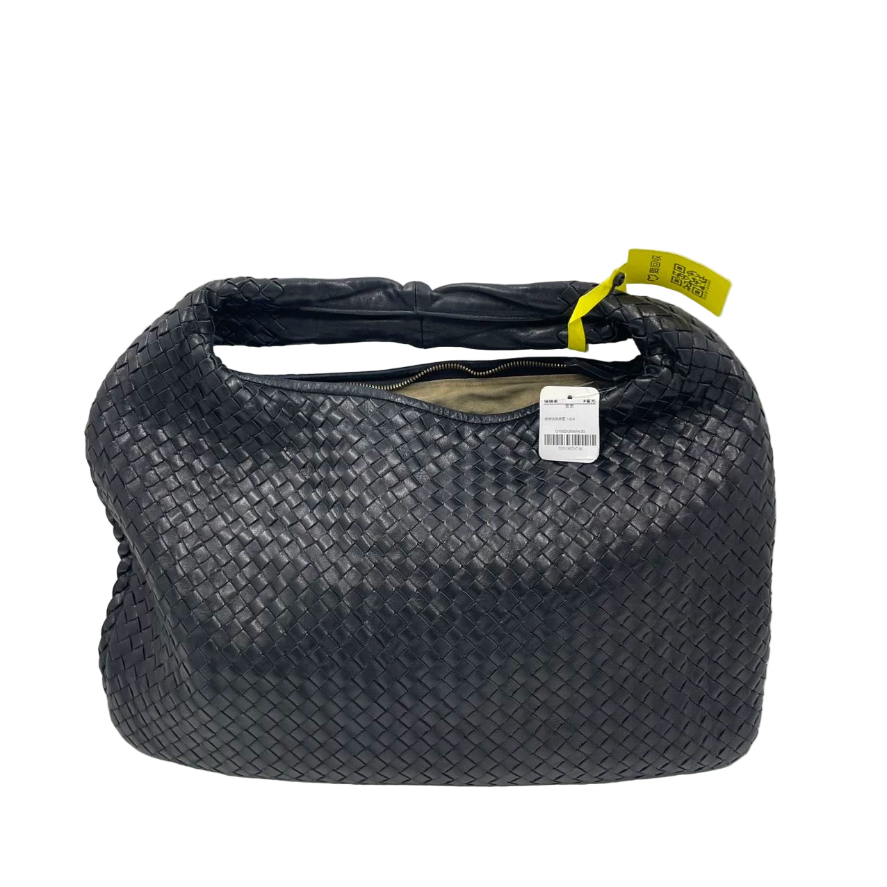 Bottega Veneta Veneta Hobo Maxi Black Leather 51cm