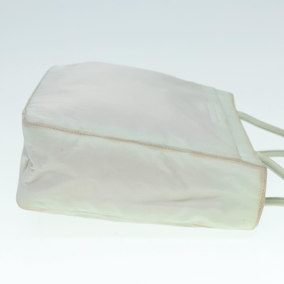 PRADA Tote Bag Nylon Light Blue Silver 92863