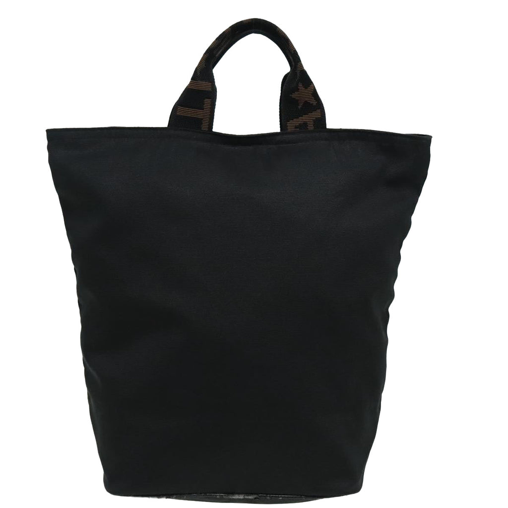 FENDI Hand Bag Nylon Black 92994