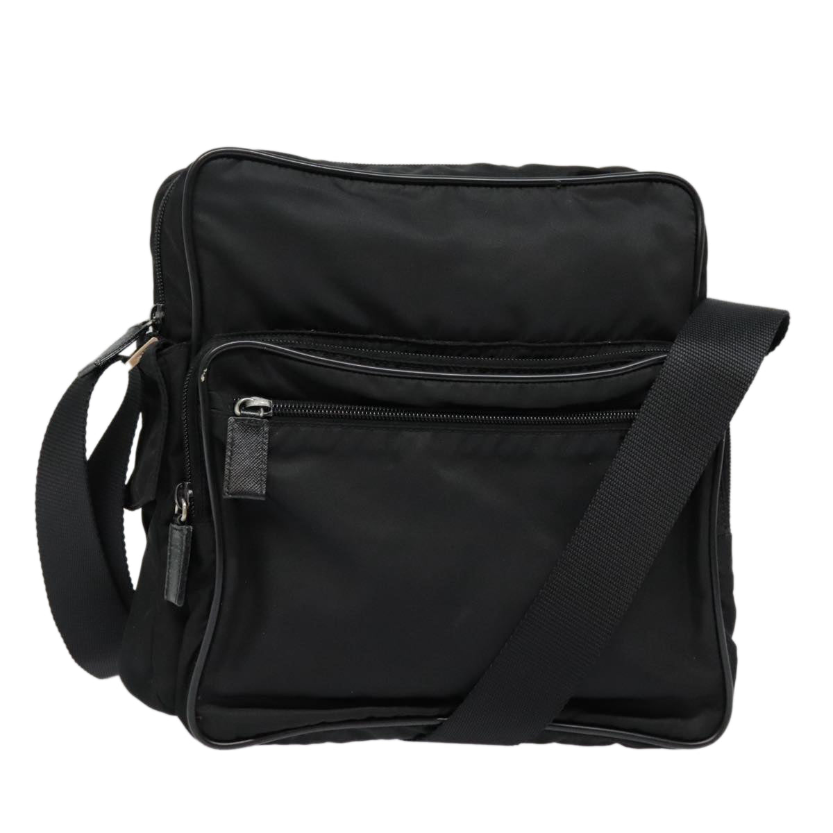 PRADA Shoulder Bag Nylon Black 93017