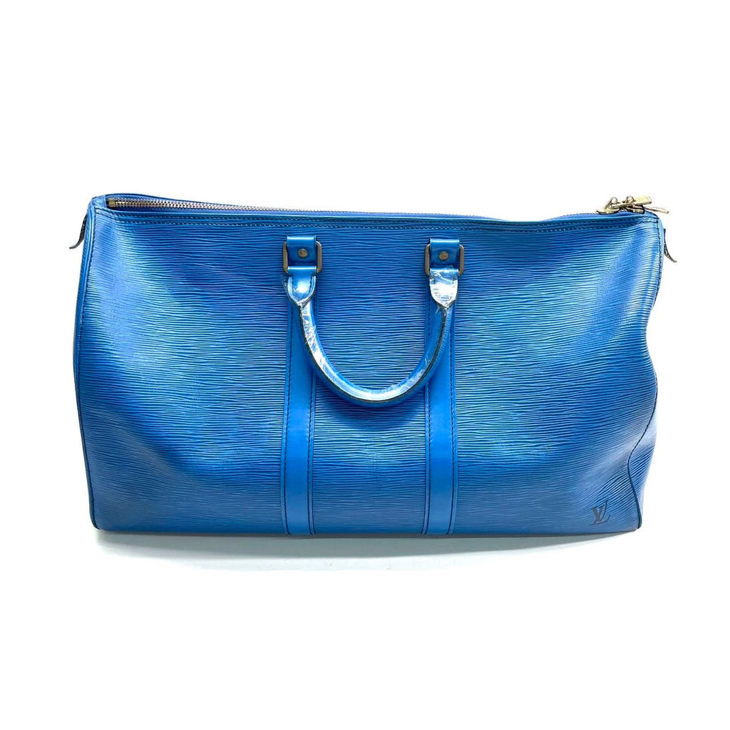 Louis Vuitton x Jeff Koons Keepall Bandouliere Peter Paul Rubens Masters 45 Blue Multicolor Epi Leather