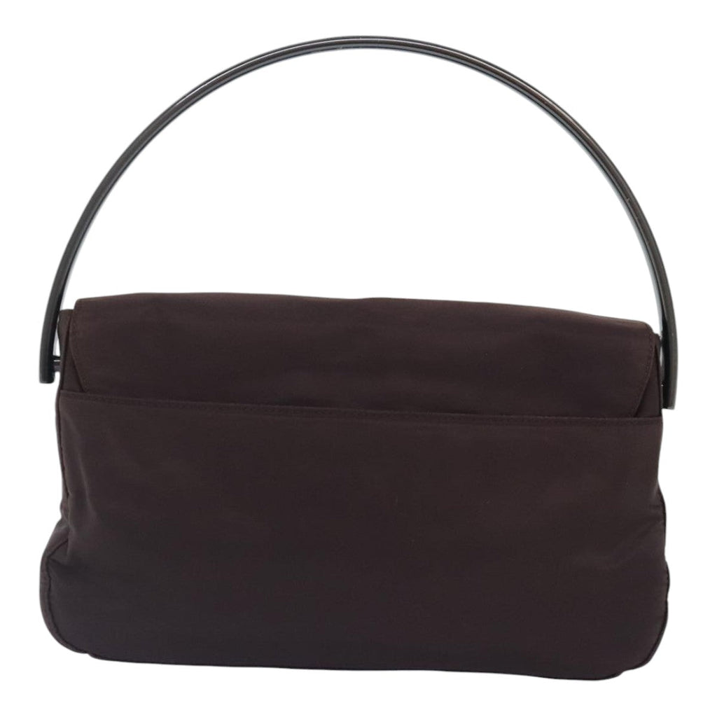 PRADA Hand Bag Nylon Brown 93805