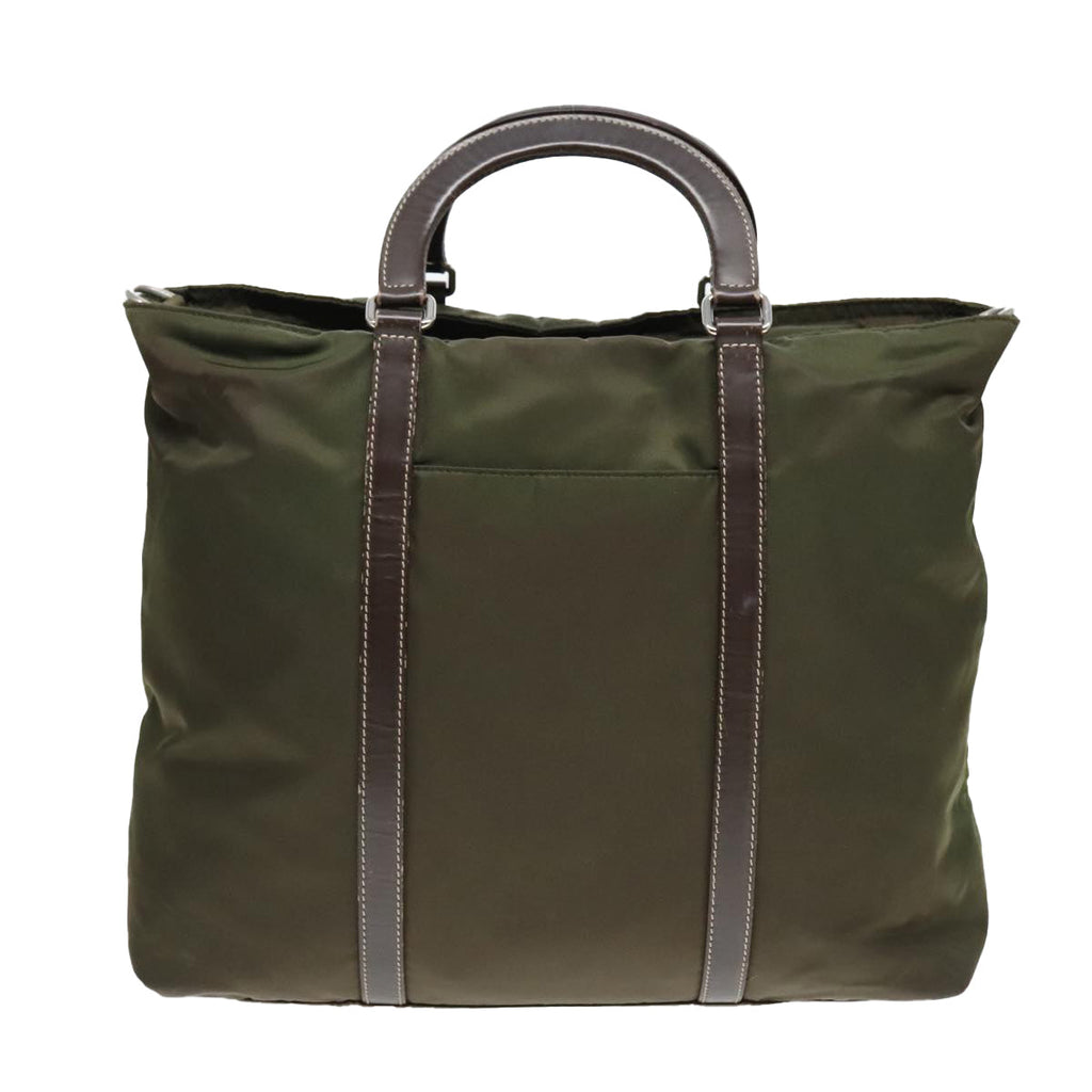 PRADA Hand Bag Nylon 2way Khaki 93872