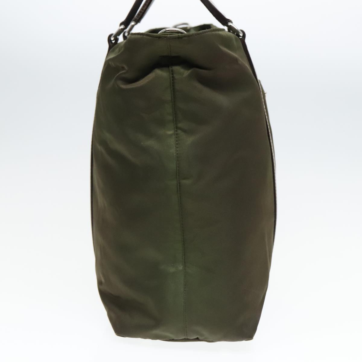 PRADA Hand Bag Nylon 2way Khaki 93872