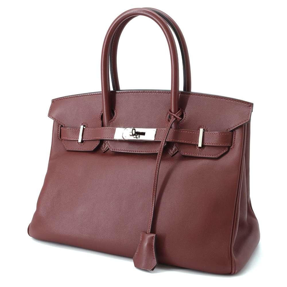 HERMES Birkin Rouge H Swift Leather Size 30