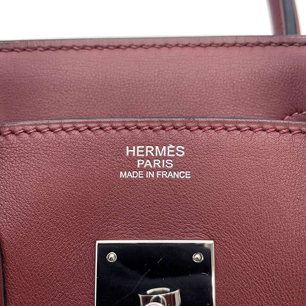 HERMES Birkin Rouge H Swift Leather Size 30