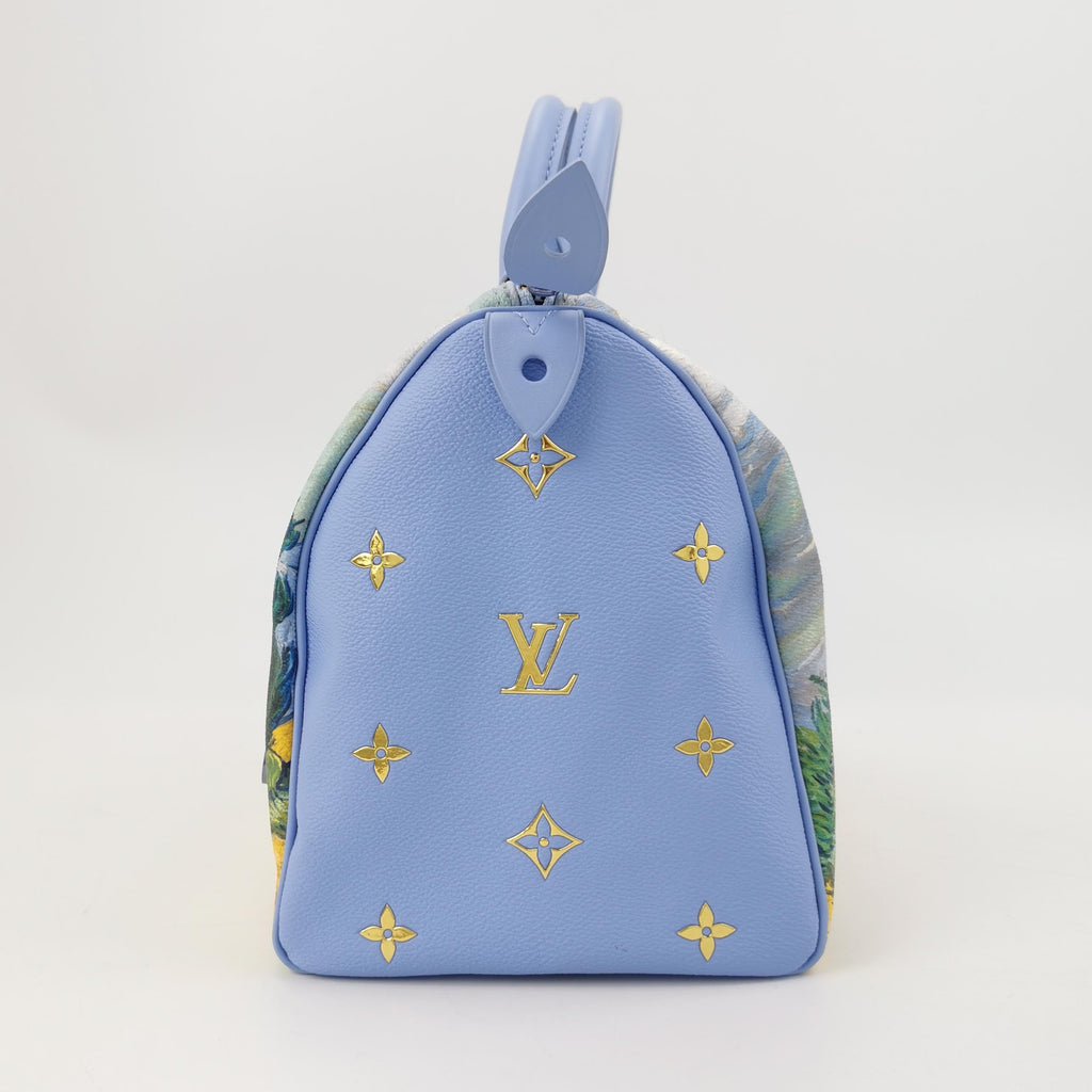 Louis Vuitton x Jeff Koons Speedy 30 Van Gogh Top Handle Bag