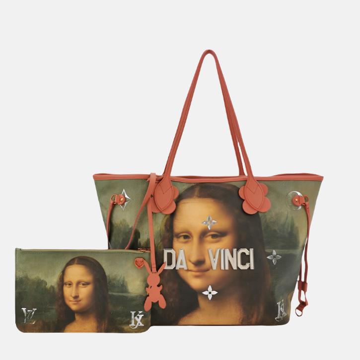 Louis Vuitton x Jeff Koons Monalisa Masters Neverfull MM Tote Medium