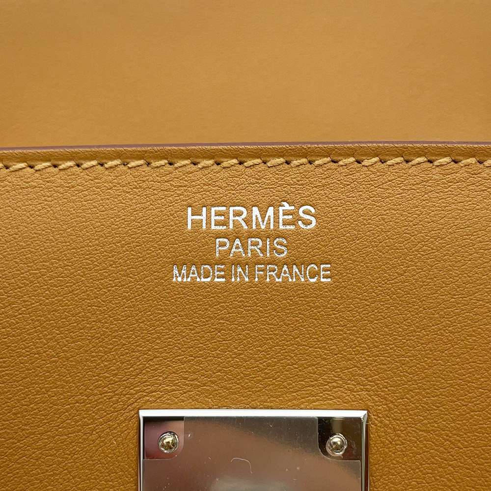 HERMES Birkin Frey Frey Sesame Twill Ash Swift Leather Size 35