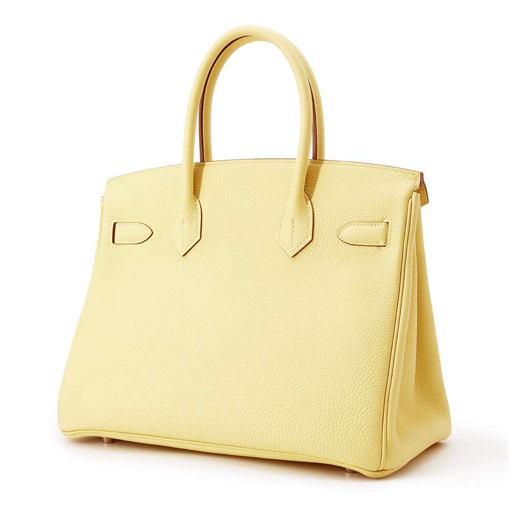 HERMES Birkin Jaune Poussin Togo Leather Size 30