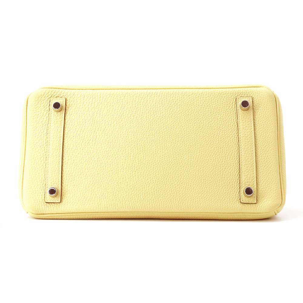 HERMES Birkin Jaune Poussin Togo Leather Size 30