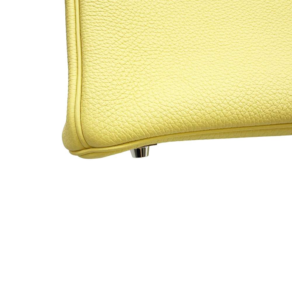 HERMES Birkin Jaune Poussin Togo Leather Size 30