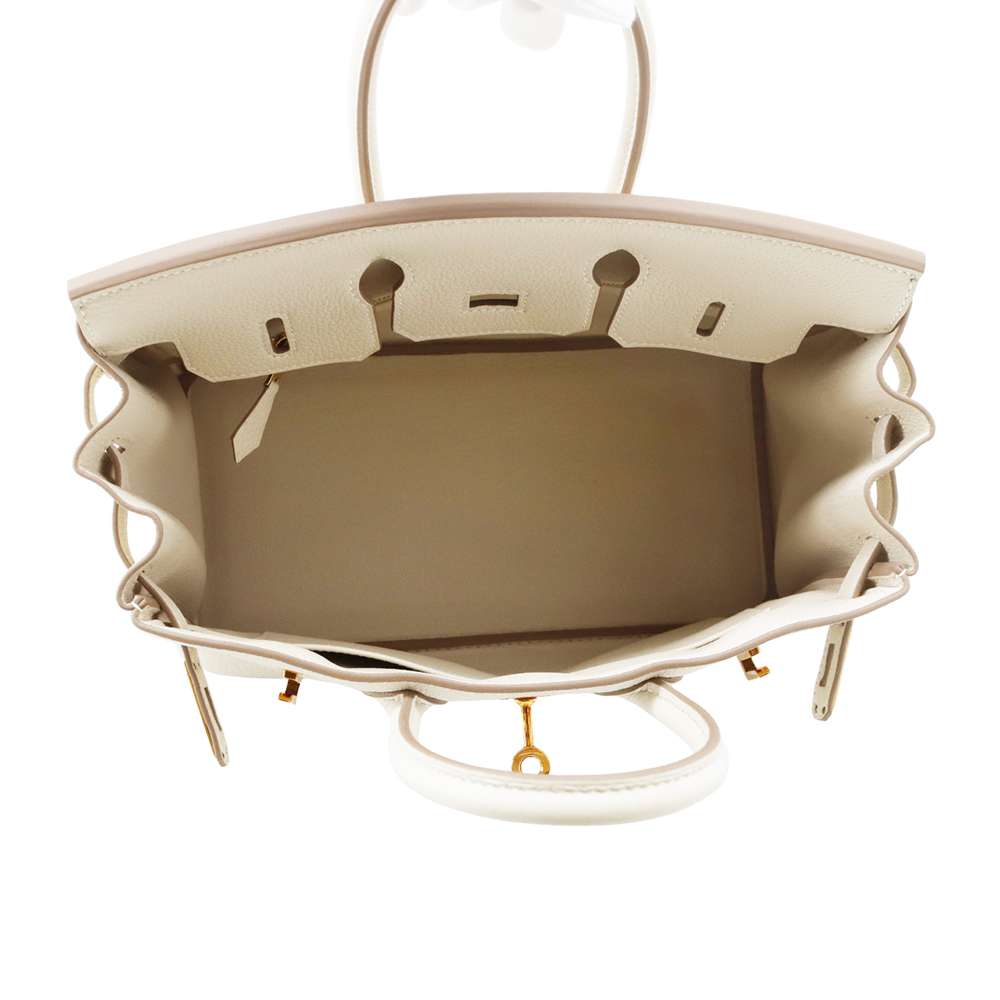 HERMES Birkin Craie Togo Leather Size 25