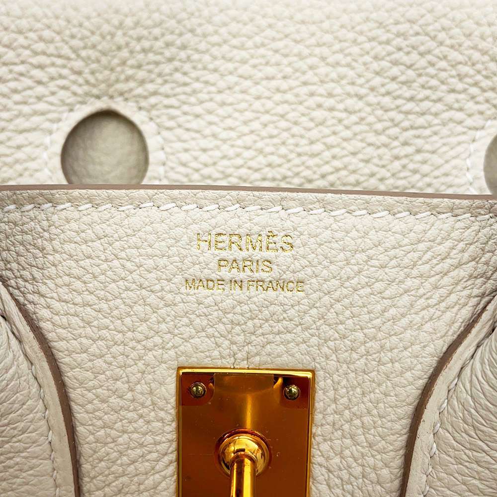 HERMES Birkin Craie Togo Leather Size 25