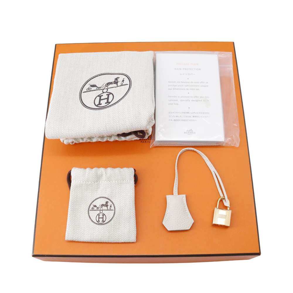 HERMES Birkin Craie Togo Leather Size 25