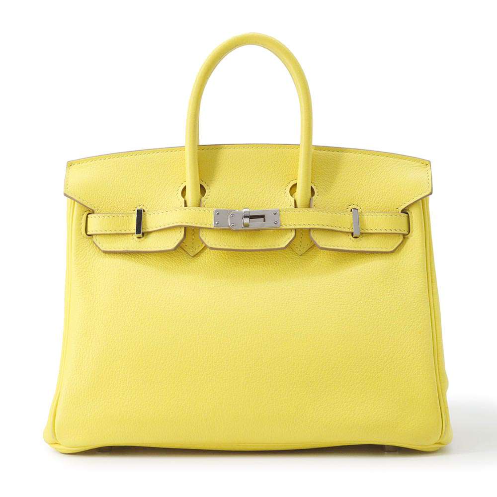 HERMES Birkin Verso Lime/Blue Blue Taurillon Novillo Size 25