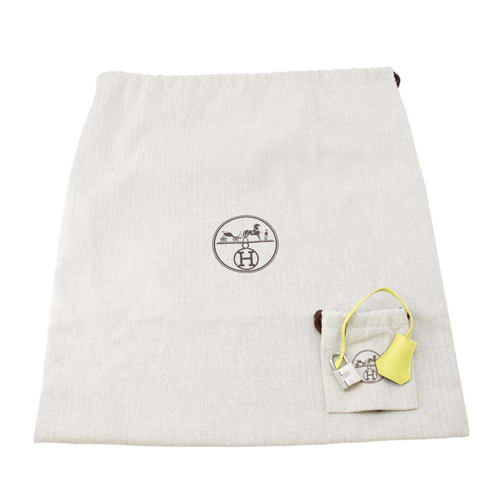 HERMES Birkin Verso Lime/Blue Blue Taurillon Novillo Size 25