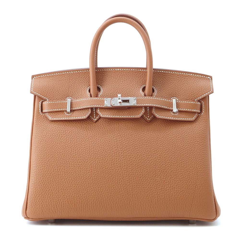 HERMES Birkin Gold Togo Leather Size 25