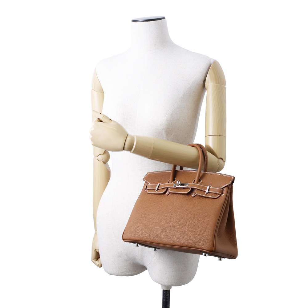 HERMES Birkin Gold Togo Leather Size 25