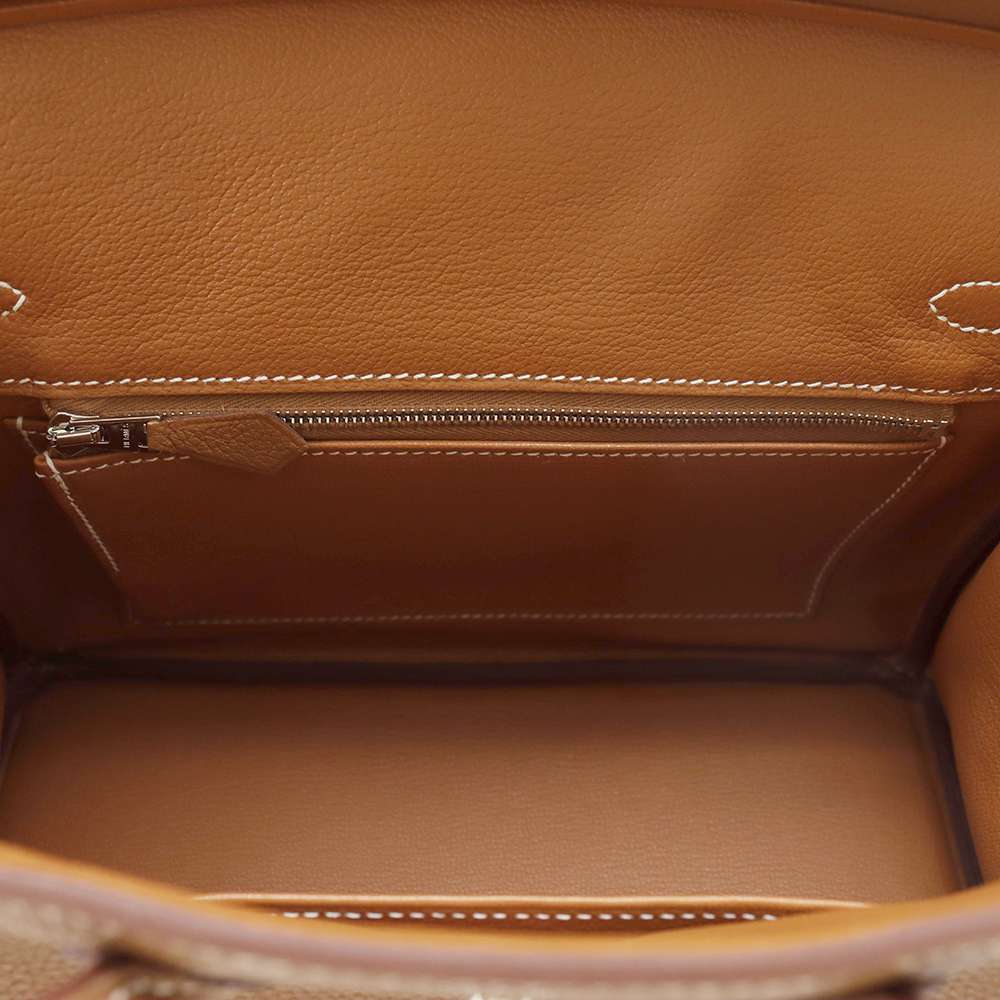 HERMES Birkin Gold Togo Leather Size 25