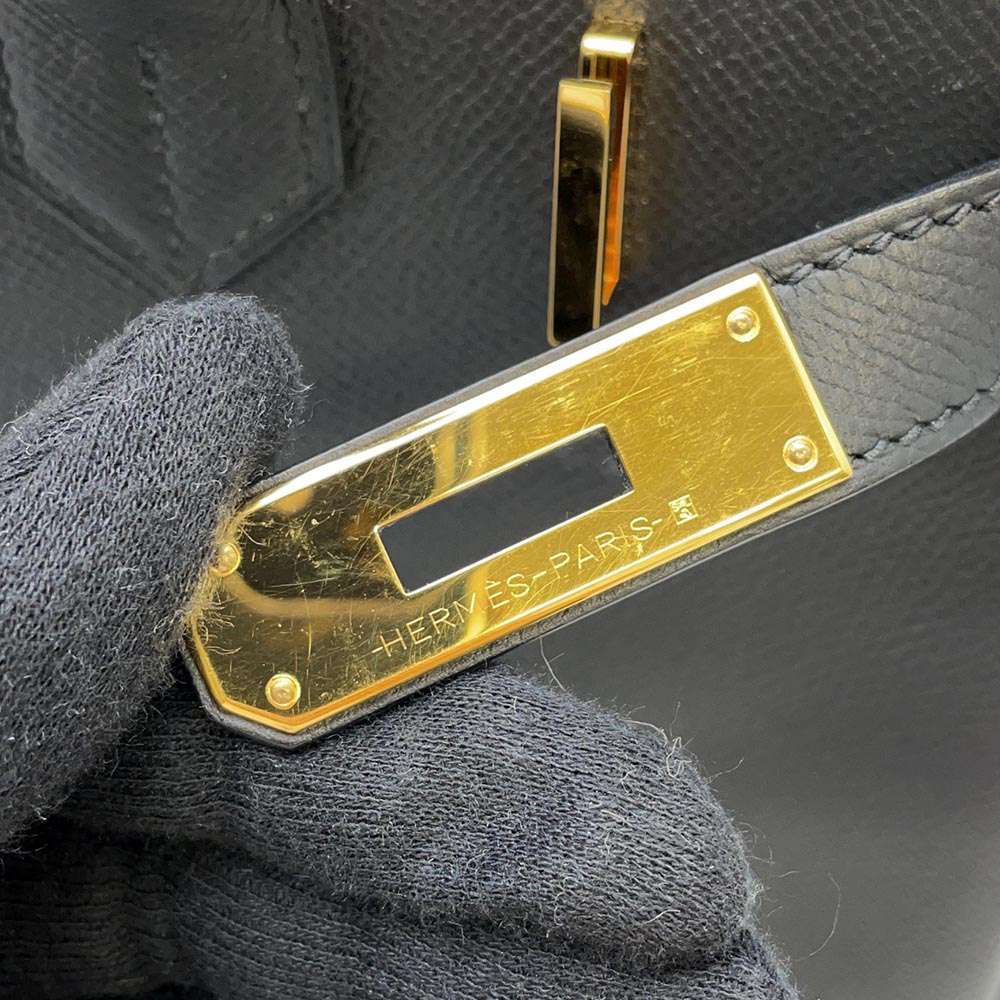 HERMES Birkin Black Epsom Size 30