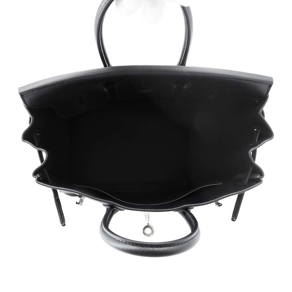 HERMES Birkin Black Swift Leather Size 25