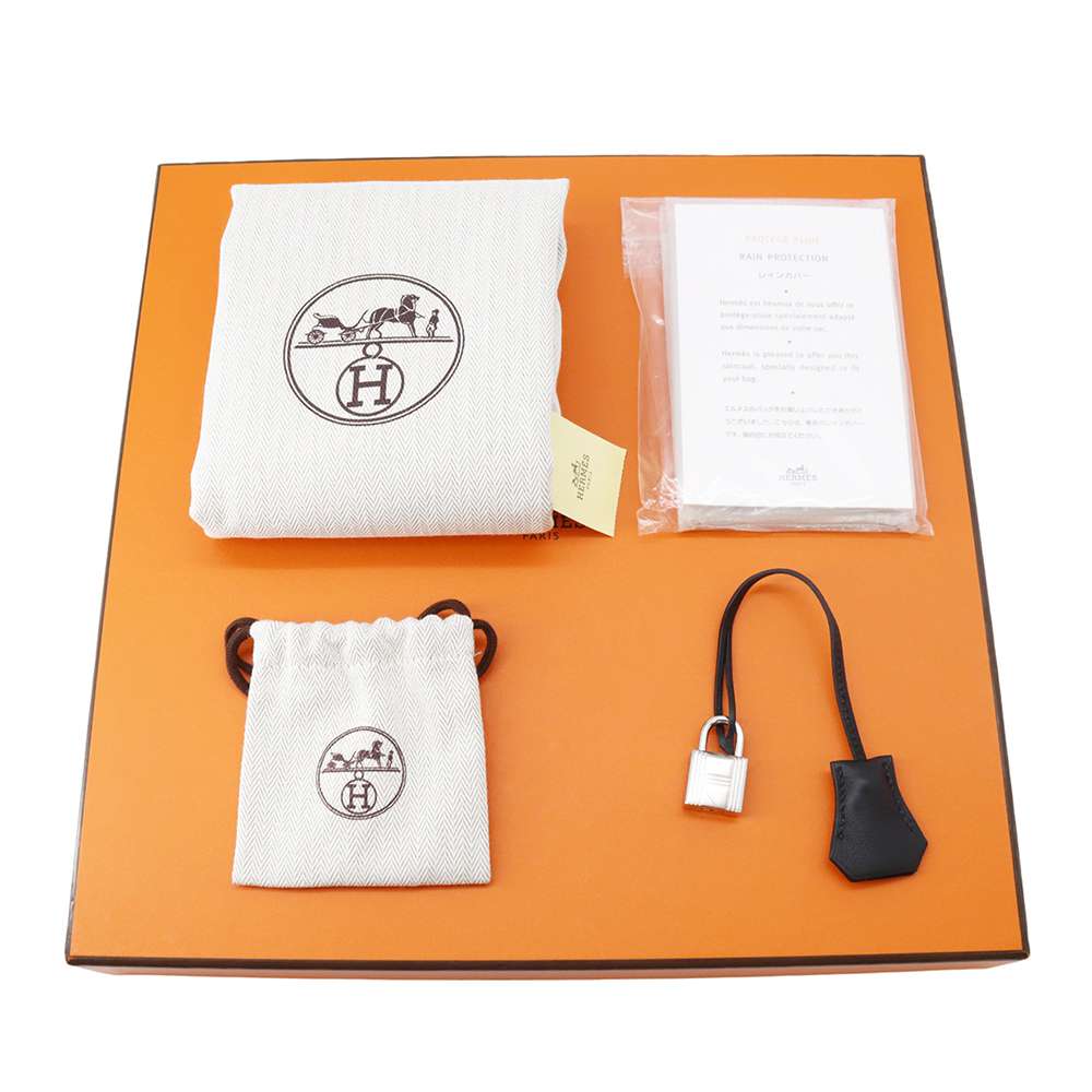 HERMES Birkin Black Swift Leather Size 25