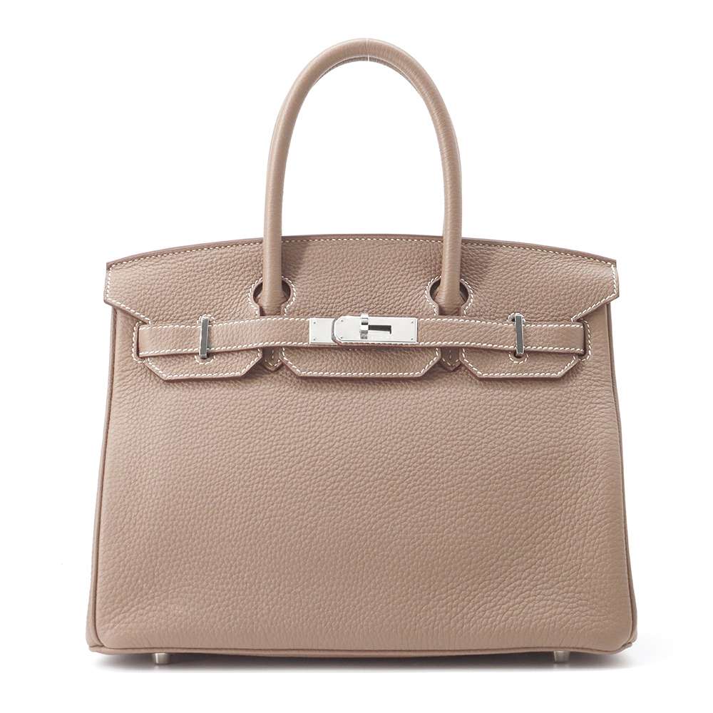 HERMES Birkin Etoupe Togo Leather Size 30