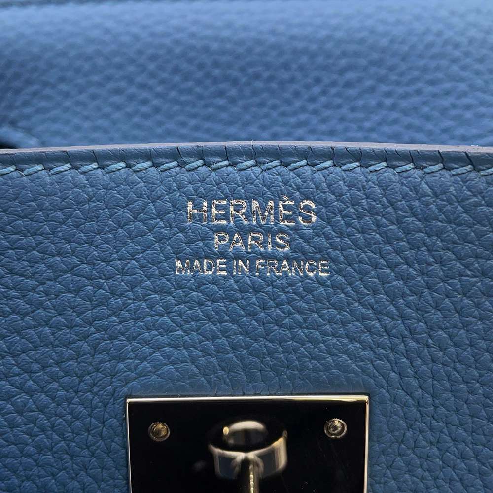 HERMES Birkin Azur Togo Leather Size 30