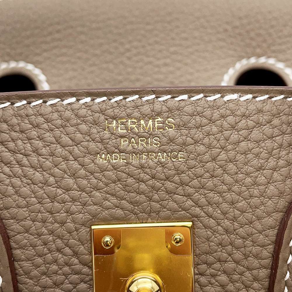 HERMES Birkin Etoupe Togo Leather Size 25