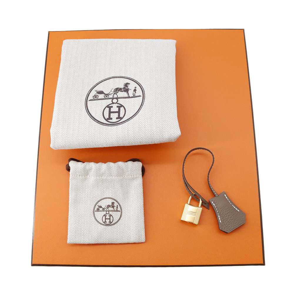 HERMES Birkin Etoupe Togo Leather Size 25