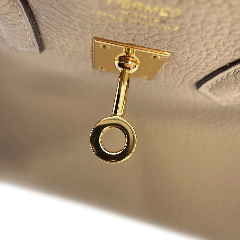 HERMES Birkin Gris Tourterelle Togo Leather Size 25