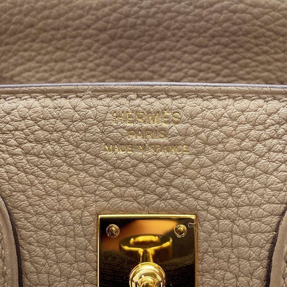 HERMES Birkin Gris Tourterelle Togo Leather Size 25