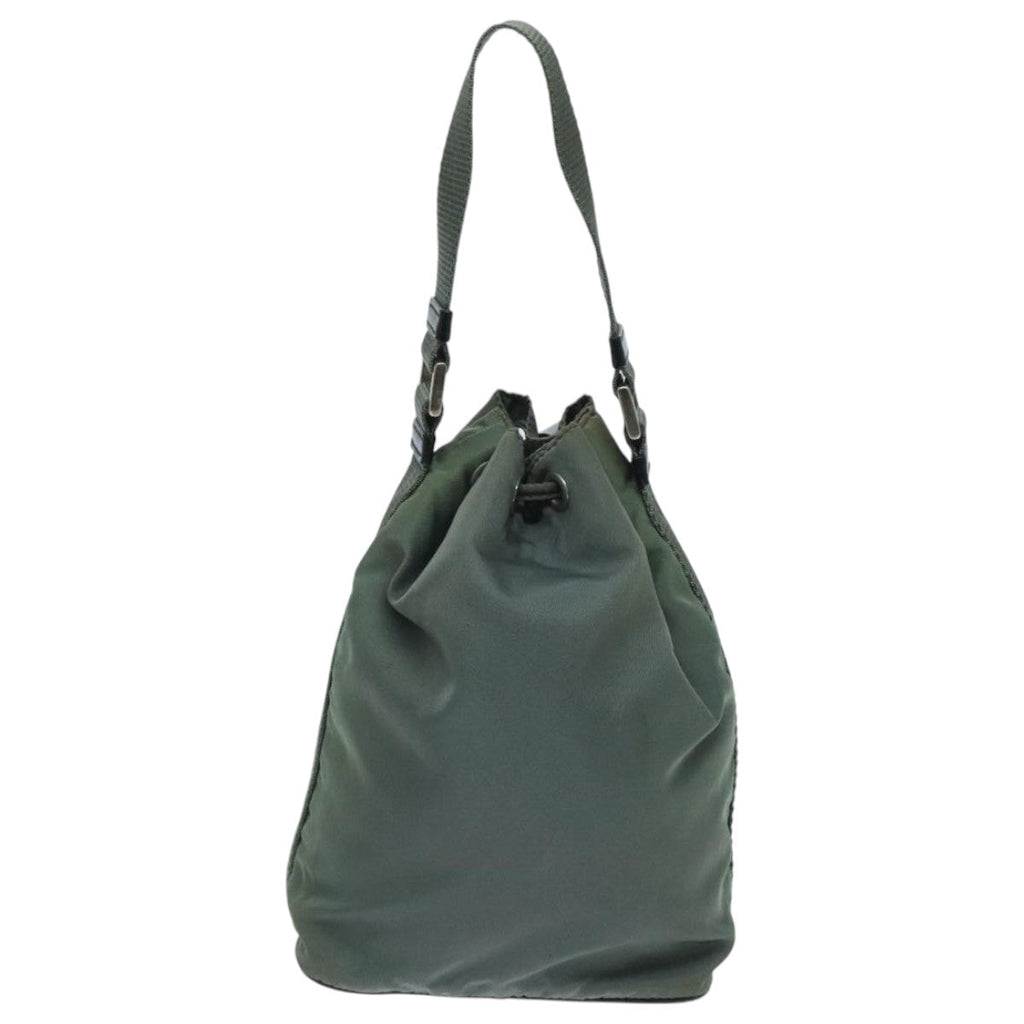 PRADA Hand Bag Nylon Khaki 95957