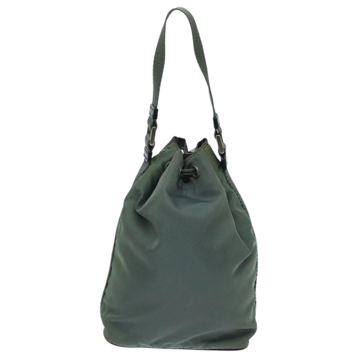 PRADA Hand Bag Nylon Khaki 95957