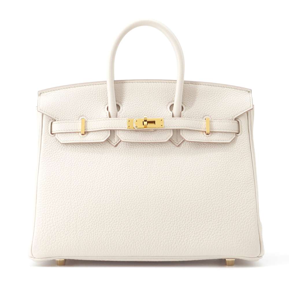 HERMES Birkin Beton Togo Leather Size 25