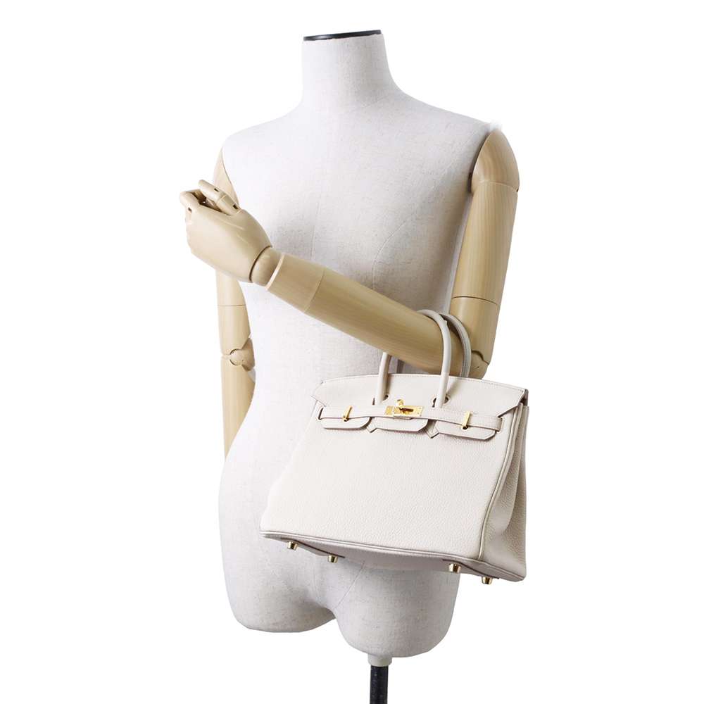 HERMES Birkin Beton Togo Leather Size 25