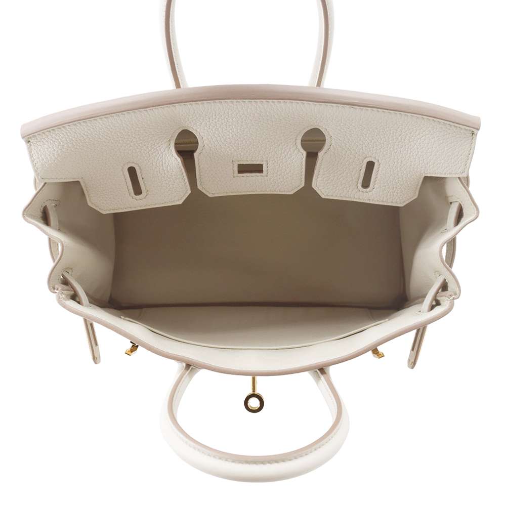 HERMES Birkin Beton Togo Leather Size 25