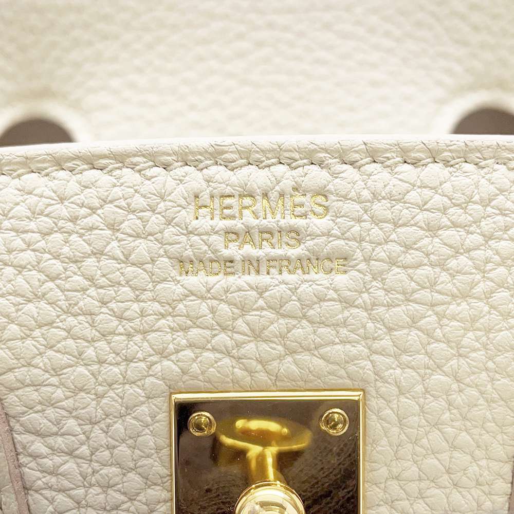 HERMES Birkin Beton Togo Leather Size 25