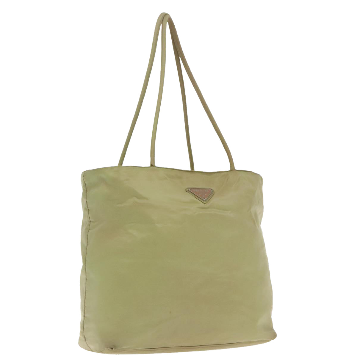 PRADA Tote Bag Nylon Beige 95965